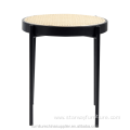 Modern Wooden Cane Side Table Rattan Coffee table